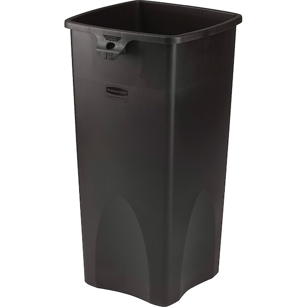 Waste Container, Sqre, 23 Gal, 15-1/2"x16-1/2"x30-9/10", 4PK, BK